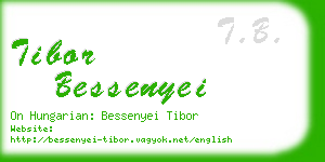 tibor bessenyei business card